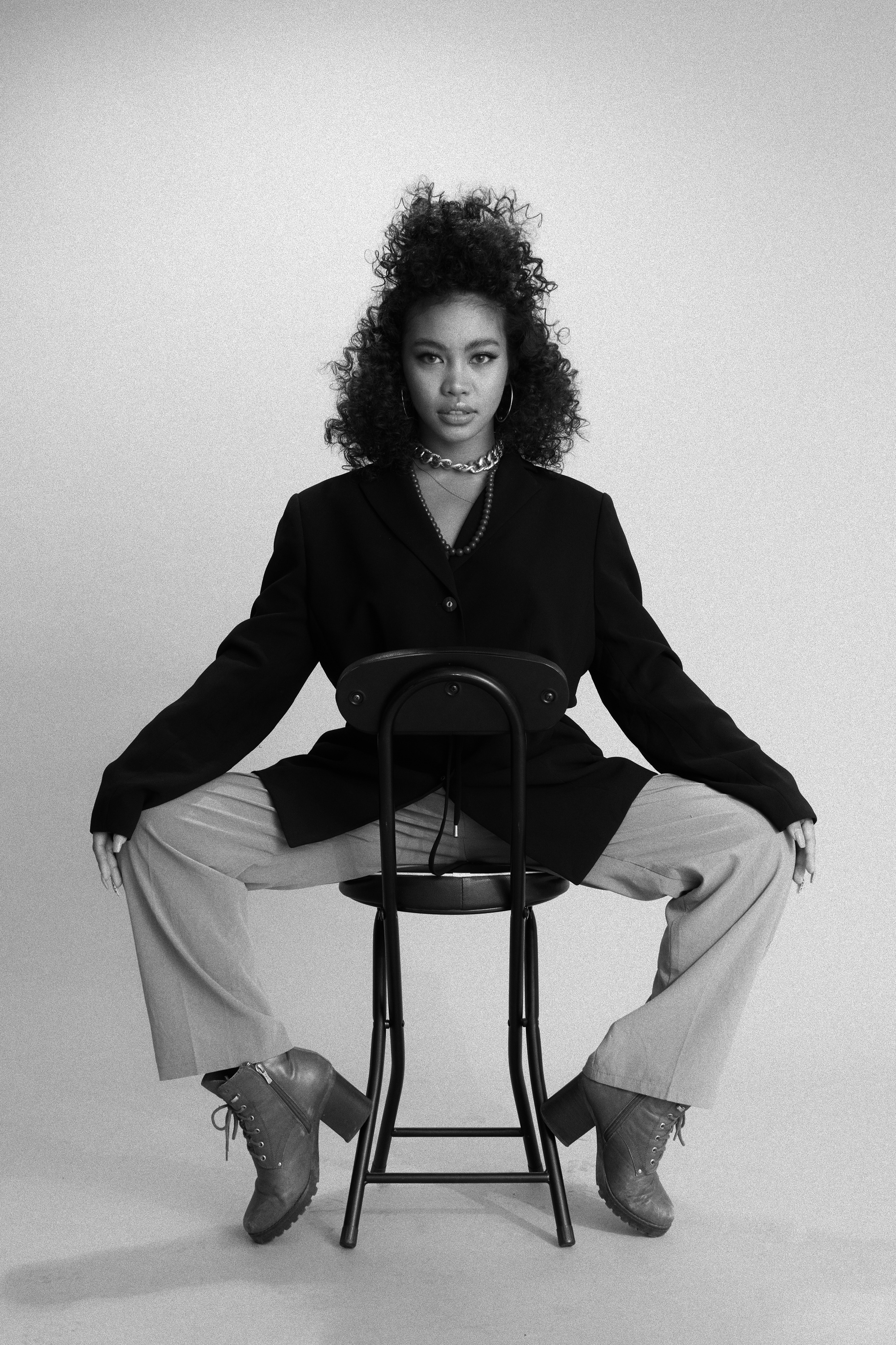 Young Woman in Fashionable Clothes